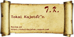 Tokai Kajetán névjegykártya
